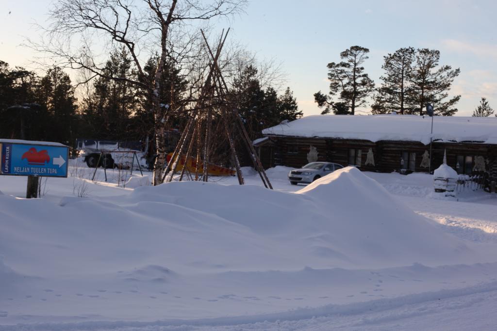 Neljaen Tuulen Tupa Bed and Breakfast Kaamanen Exteriör bild