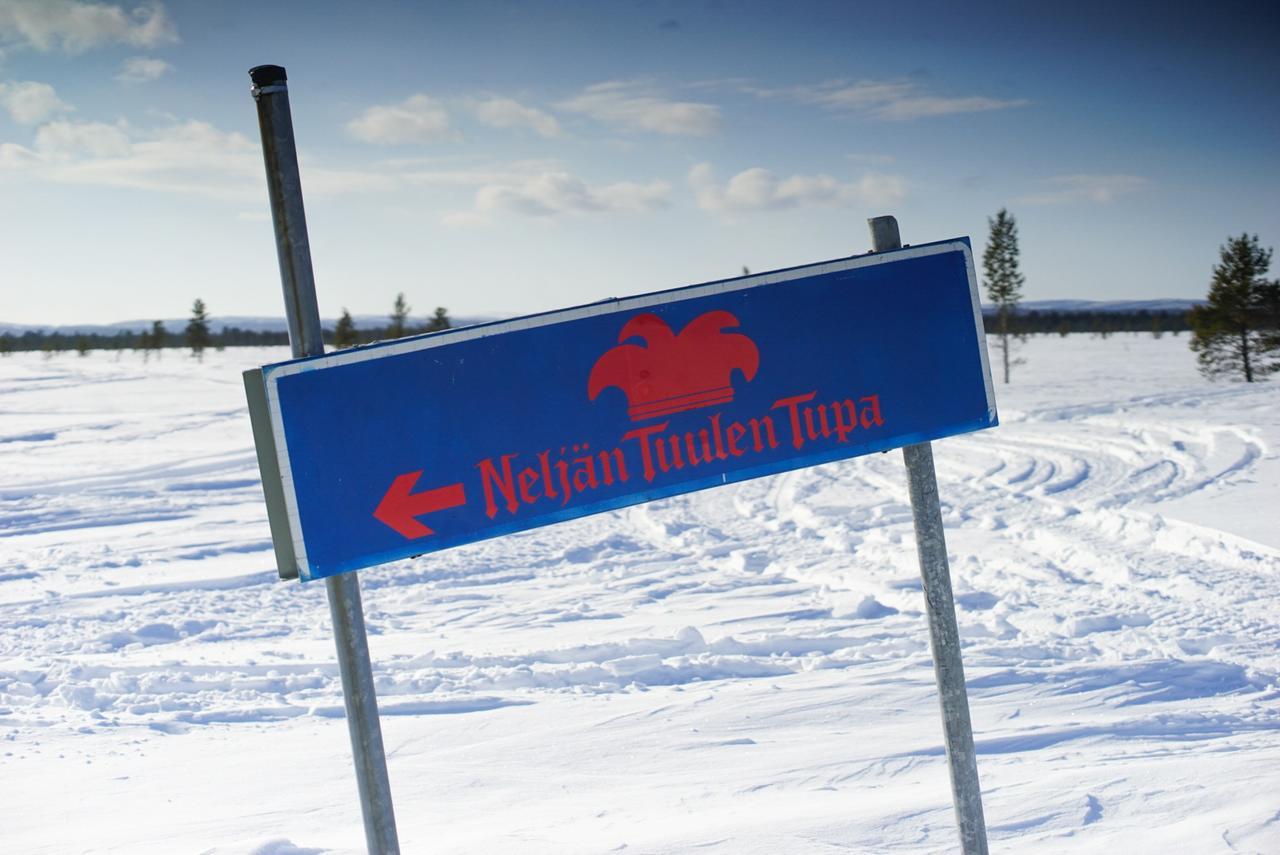 Neljaen Tuulen Tupa Bed and Breakfast Kaamanen Exteriör bild